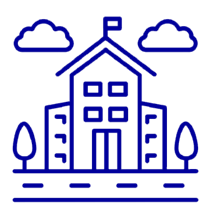 School building icon